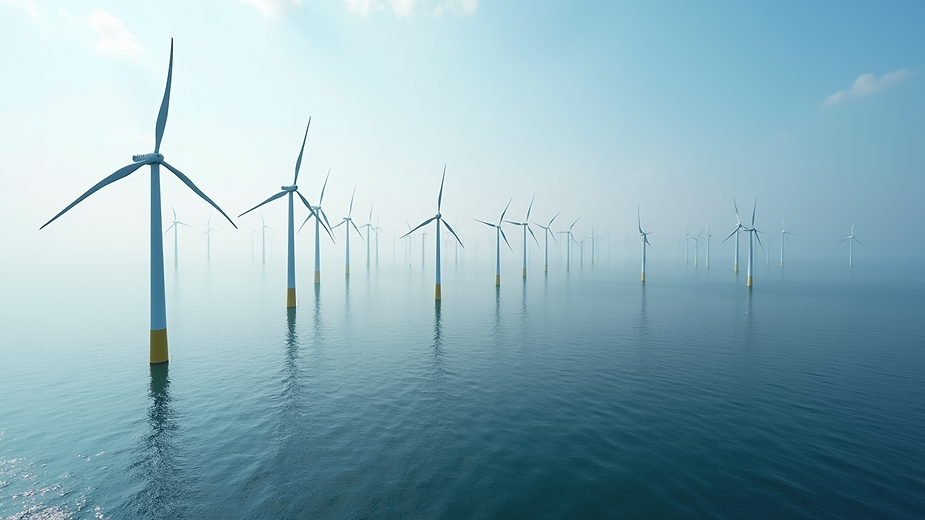 Offshore wind turbines and sea
